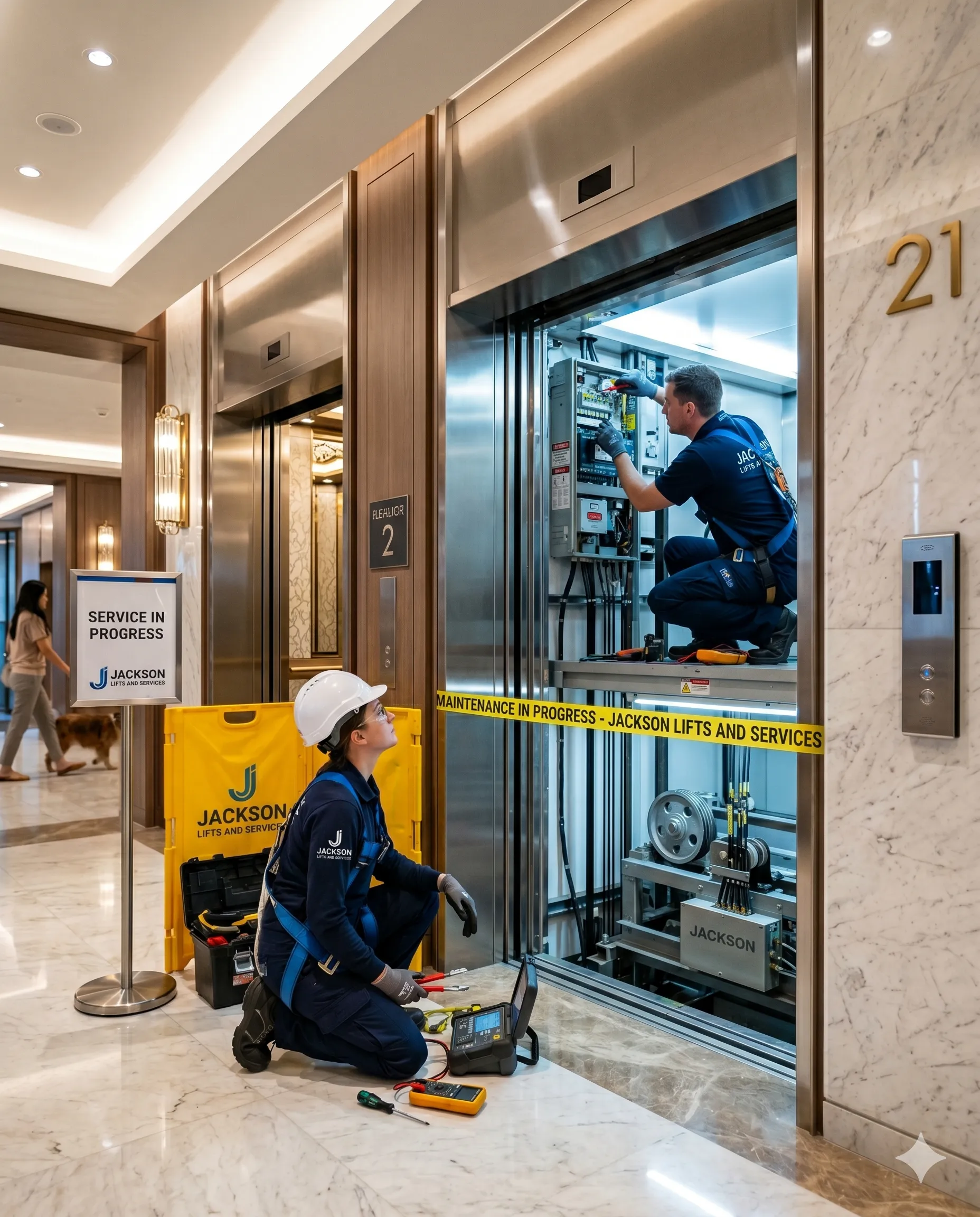 Residential apartment lift AMC services